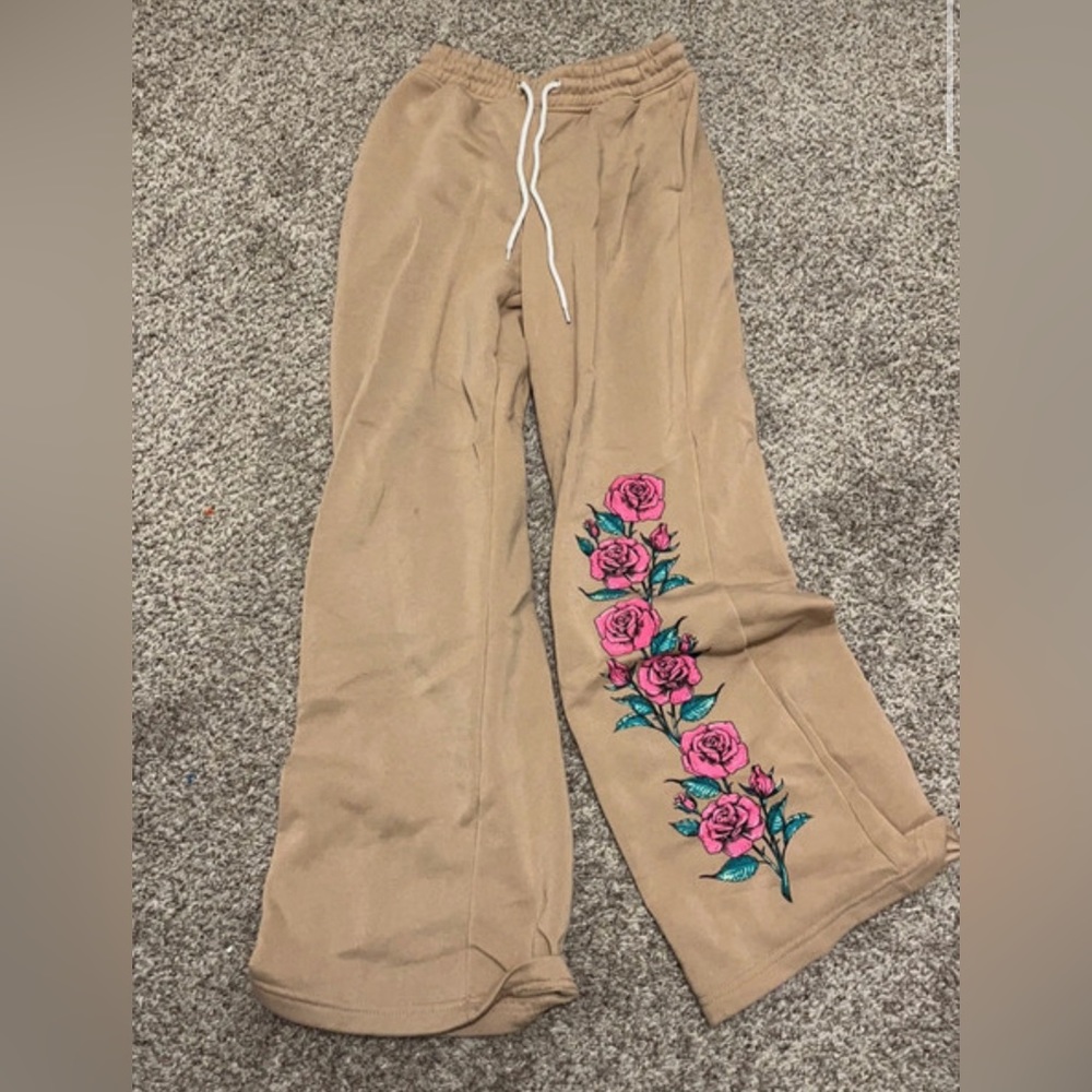 Brand new wide legged sweat pants